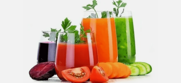 Succhi di dieta giapponese vegetale e frutta