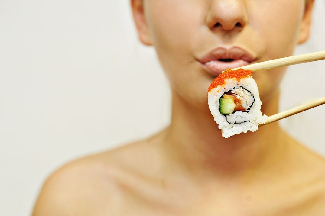 mangiare sushi con una dieta giapponese