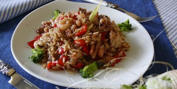 riso con verdure per la dieta dukan