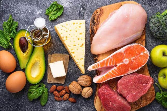 La dieta di una dieta a basso contenuto di carboidrati consiste in prodotti contenenti proteine ​​animali e vegetali con grassi. 